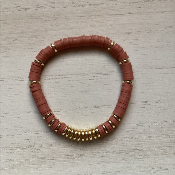 14K Gold Plated Goldstone Custom Bracelet Stack - Set of 5 - Picture 6 of 8